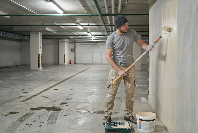 Pintura de suelos y garajes comunitarios